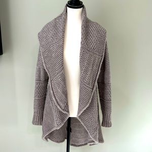 Dusty Rose/neutral long knit cardigan by Montana Co. Excellent condition S/M